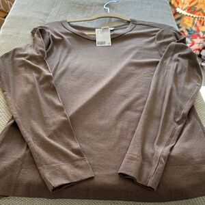 H&M Women's Long Sleeve Tee - Brown